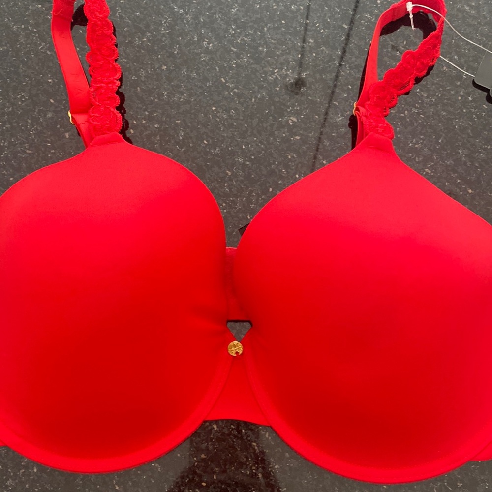 Natori pure luxe red bra